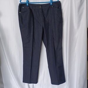 Jones New York Signature Jeans Size 14 Stretch Dark Blue